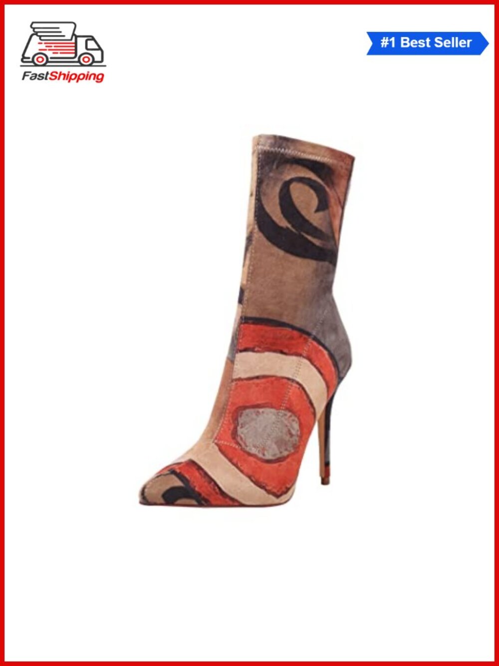 ✨ Women's Pointy Toe Stiletto Heel Sock Booties Ankle Boots
